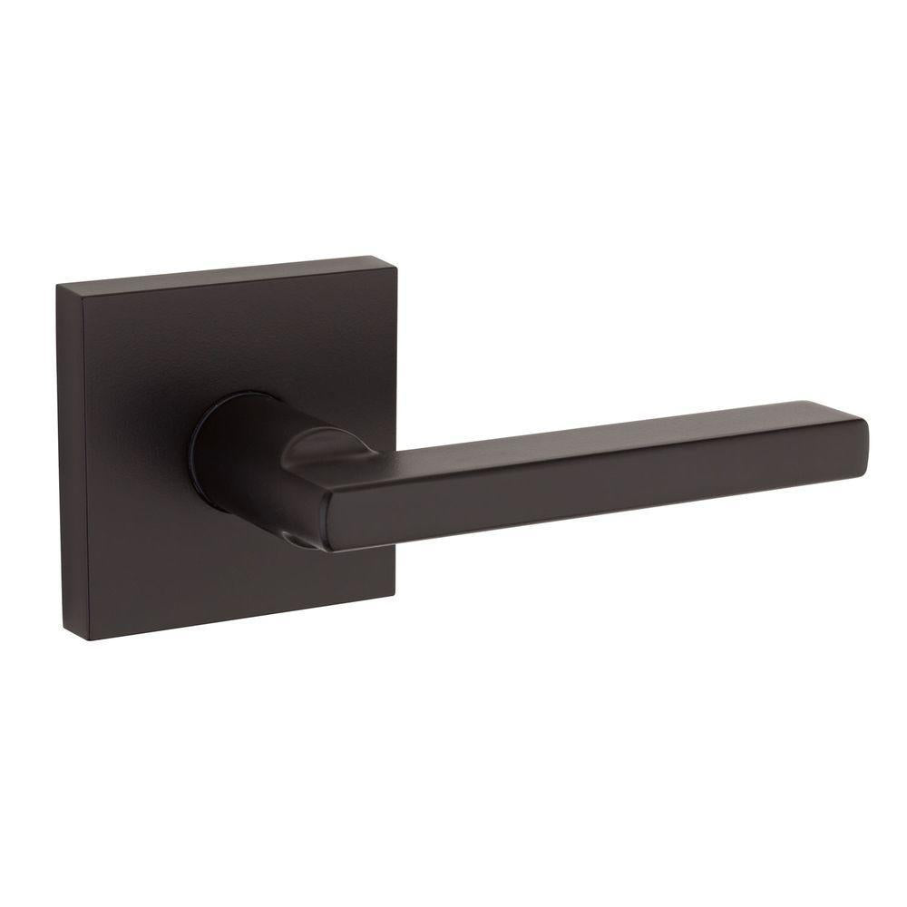 Halifax Square Matte Black PassaHall/Closet Door Lever