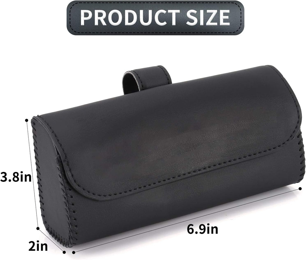 Accmor Sunglasses Holder for Car Sun Visor, Auto Eyeglasses Organizer Box, Vehicle Visor Accessories Glasses Protective Storage Case for Woman Man