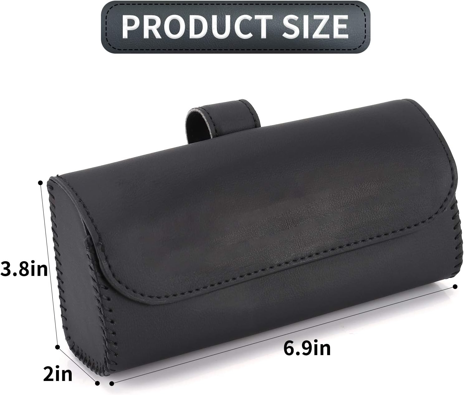 Accmor Sunglasses Holder for Car Sun Visor, Auto Eyeglasses Organizer Box, Vehicle Visor Accessories Glasses Protective Storage Case for Woman Man