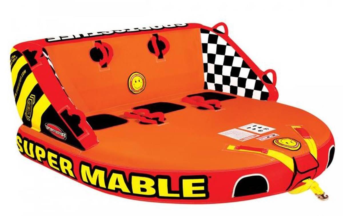 SPORTSSTUFF Super Mable Triple Rider Lake Boat Towable Tube (2 Pack)