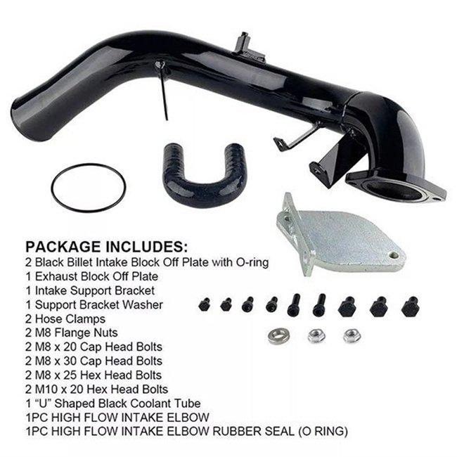 EGR Delete Kit High Flow Intake Elbow Pipe Tube 2007.5-2010 Duramax 6.6L LMM Diesel