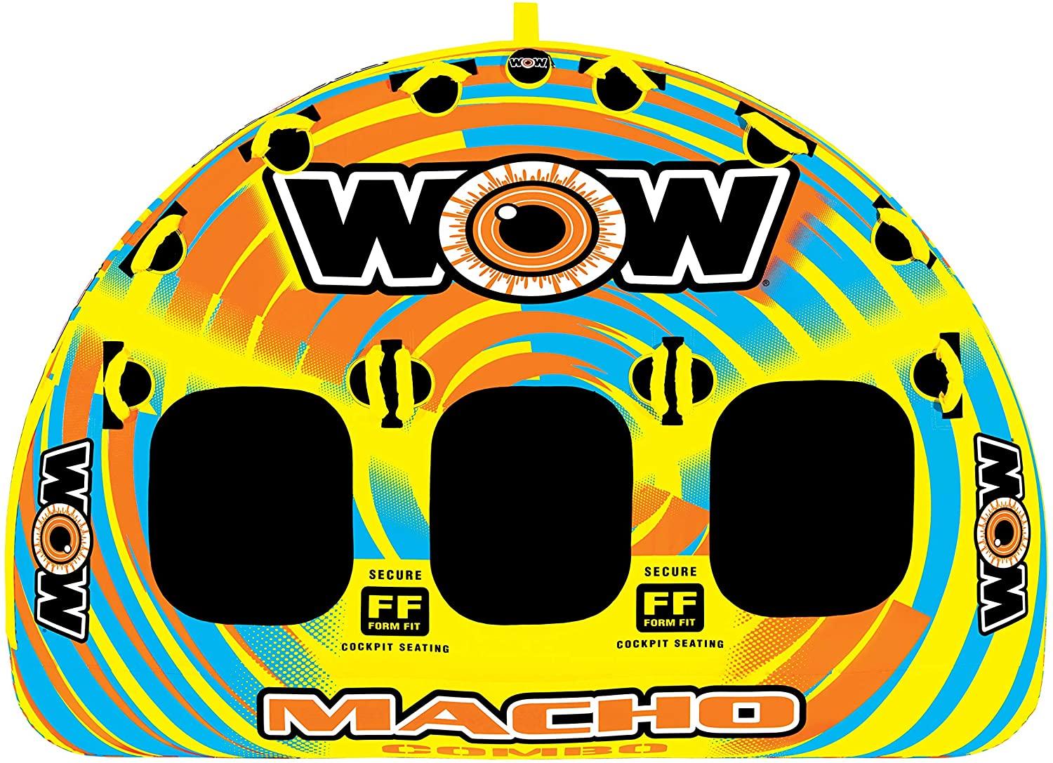 WOW World of Watersports, Macho Towable Tube, Multiple Riding Positions