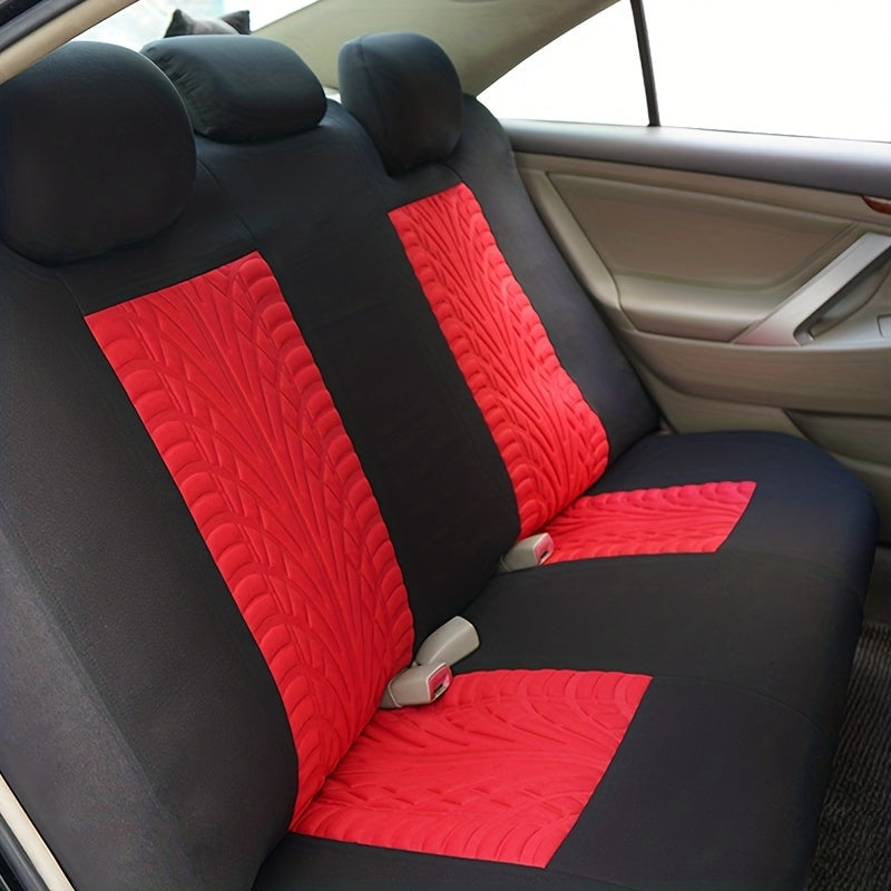 Upgrade Your Car Interior with a Universal Butterfly Pattern Tire Shape Auto Seat Cover Set - Airbag Safe &amp; Perfect for Trucks, Vans &amp; SUVs!