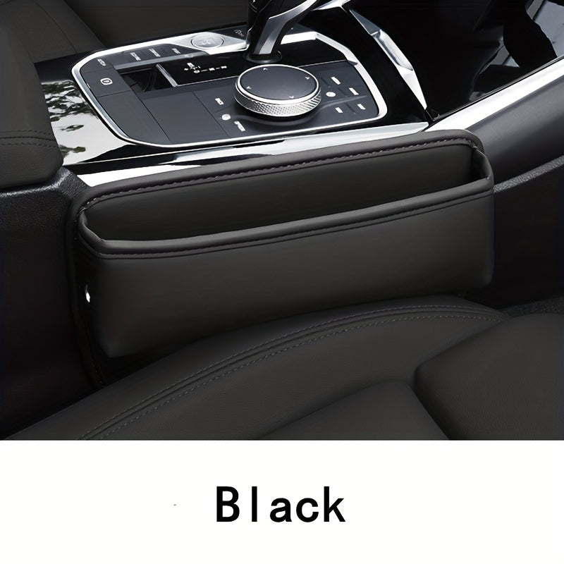 Upgrade Your Car with a PU Leather Seat Gap Manager - Keep Your Belongings Secure &amp; Organized!