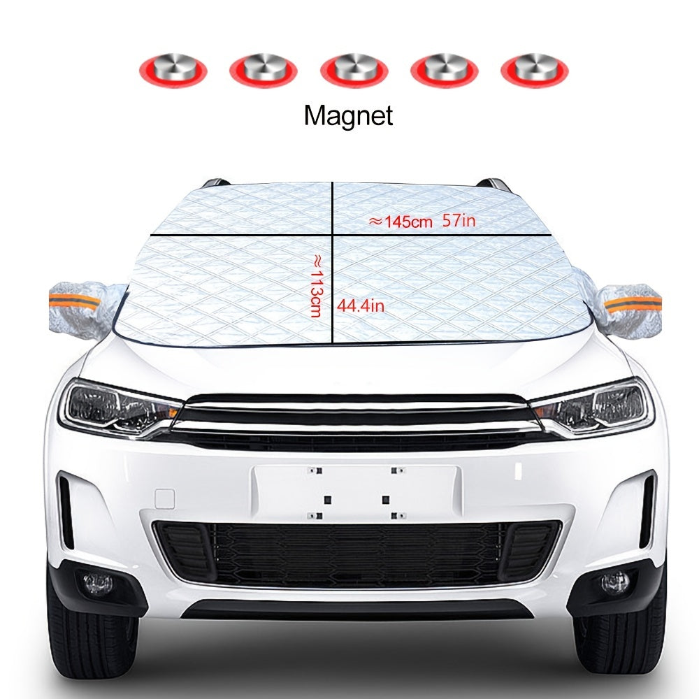 Protect Your Car from All Weather Conditions with this Waterproof, UV &amp; Snow Resistant Cover + -in Magnetic Suction!