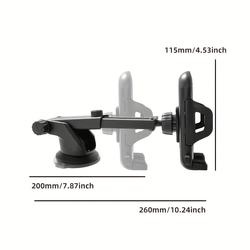 Car Suction Cup Navigation Bracket Telescopic Rod Universal Mobile Phone Bracket