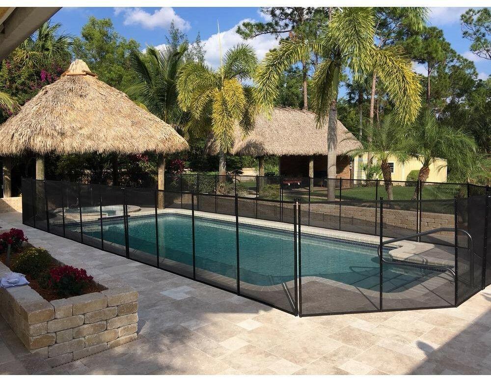 In-Ground Pool Safety Fence 4 ft. x 12 ft. Section DIY Install Child Safety NEW