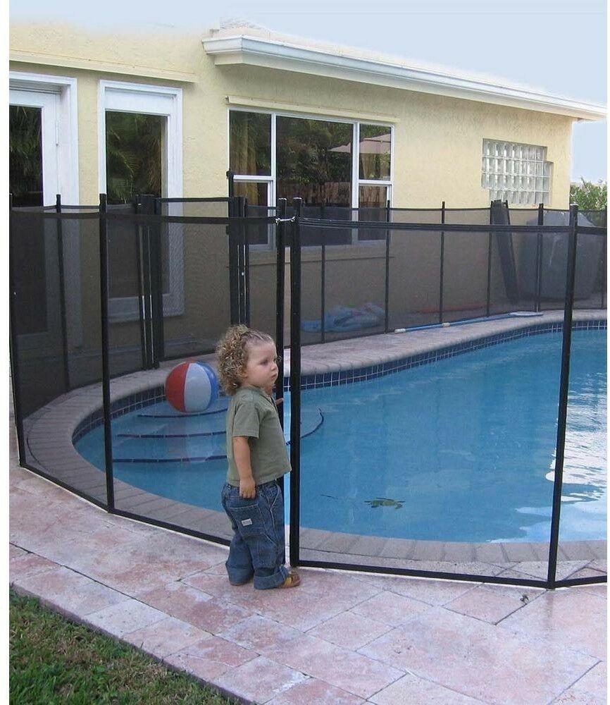 In-Ground Pool Safety Fence 4 ft. x 12 ft. Section DIY Install Child Safety NEW