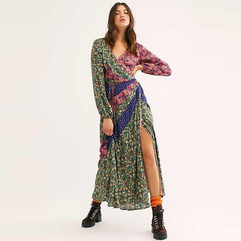 bohemian midi dress