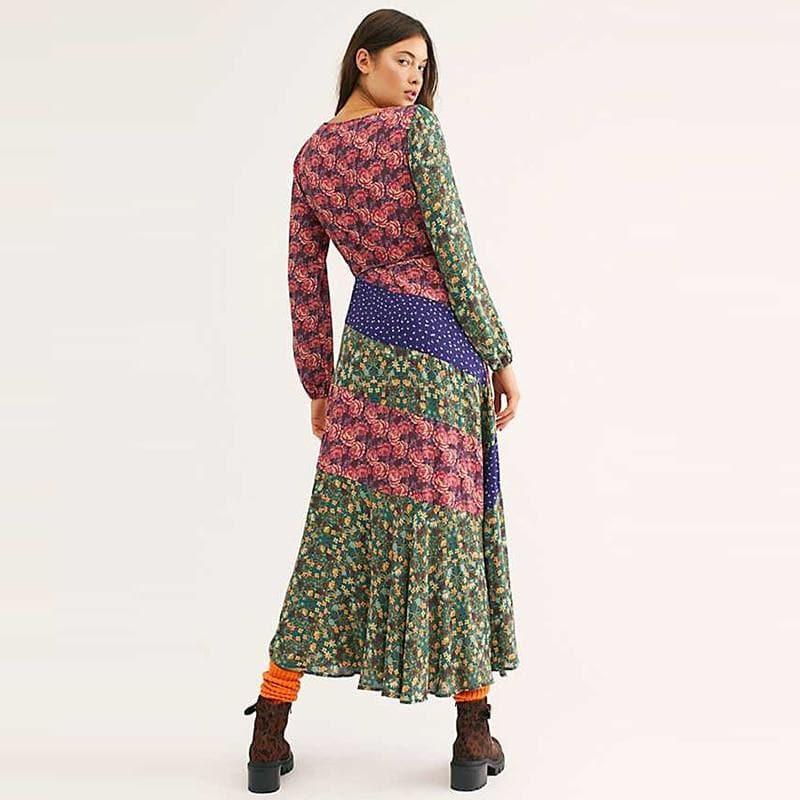 bohemian midi dress