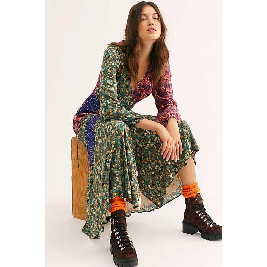 bohemian midi dress