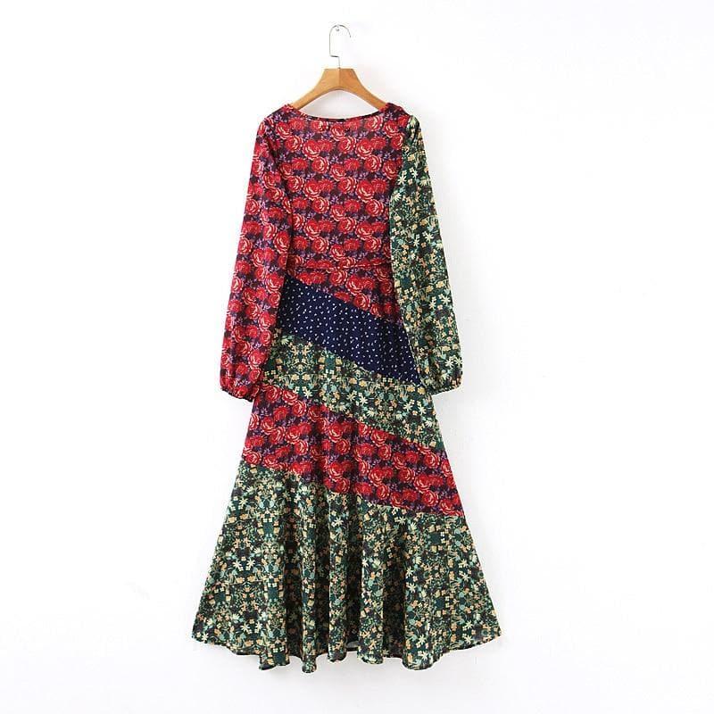 bohemian midi dress