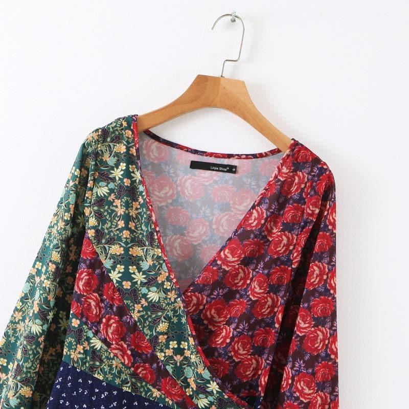 bohemian midi dress