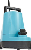 Little Giant 505711 5-Series Aluminum Pump, Manual Hydroponic, 1500 GPH, 10 Ft. Cord, Blue