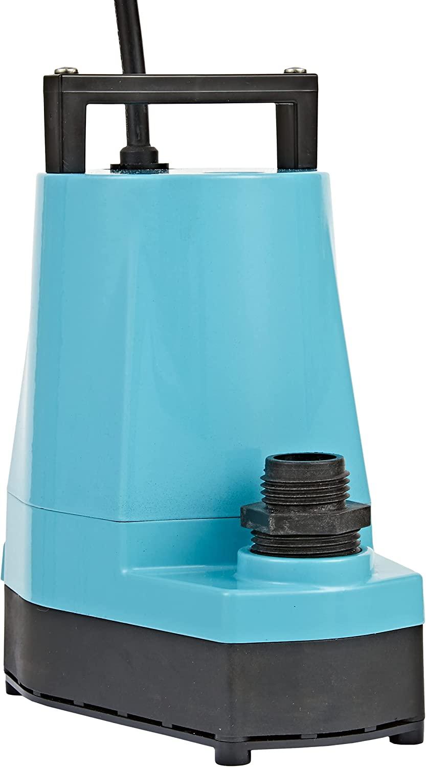 Little Giant 505711 5-Series Aluminum Pump, Manual Hydroponic, 1500 GPH, 10 Ft. Cord, Blue