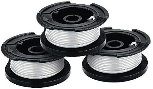 BLACK+DECKER 3-in-1 Lawn Mower, String Trimmer and Edger, 12-Inch with Trimmer Line, 30-Foot, 0.065-Inch, 3-Pack (MTC220 & AF-100-32P)