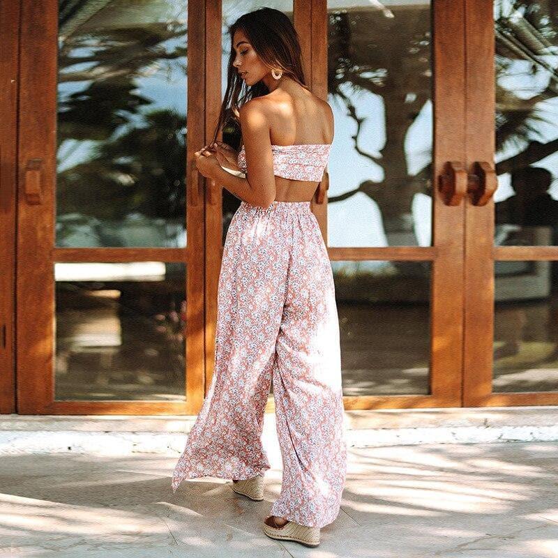 bohemian crop top tracksuit