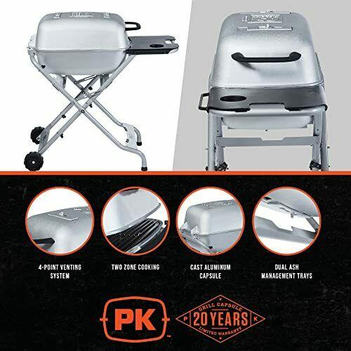 Charcoal Bbq Grill And Smoker Combo Portable Aluminum Outdoor CooBarbecue G