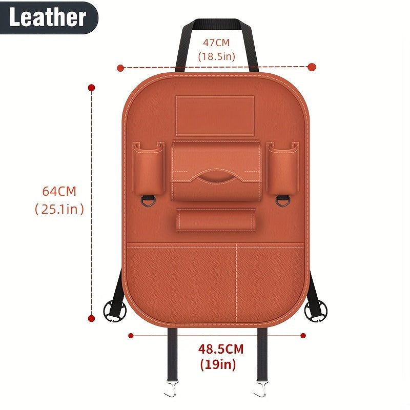 1pc Car Back Seat Organizers, StoraPockets Kick Mats Car Back Seat Protectors Tissue Boxcup Holder Laptop Table Car Eating Tray For ParOnly