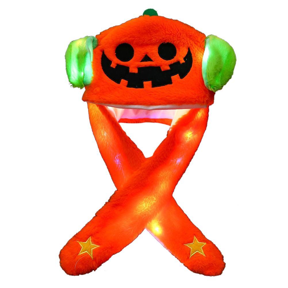 Valatala Ear Moving Jumping Hat Halloween Plush Hat Unisex Cap For Kids Adult Cosplay Christmas Party Holiday Hat