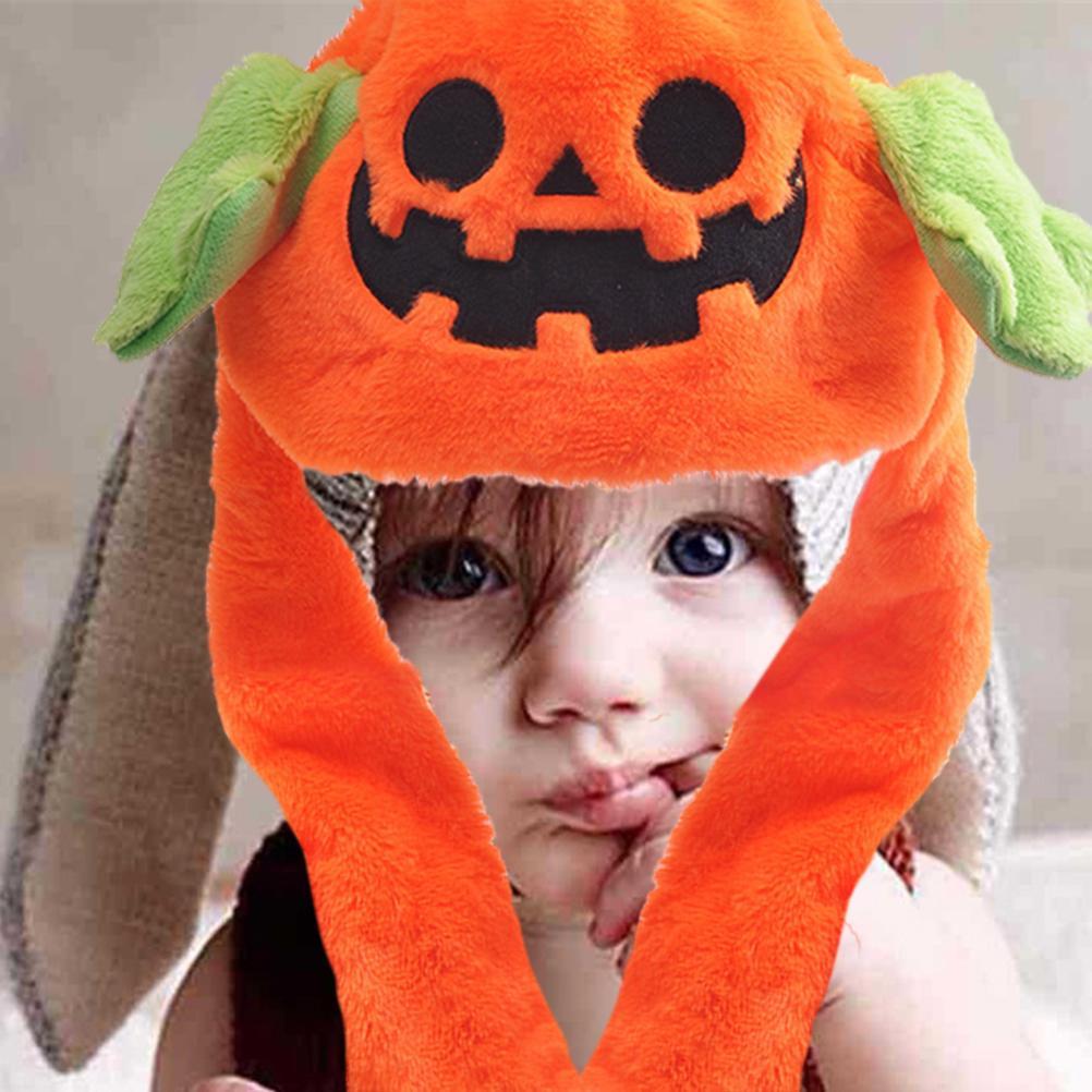 Valatala Ear Moving Jumping Hat Halloween Plush Hat Unisex Cap For Kids Adult Cosplay Christmas Party Holiday Hat