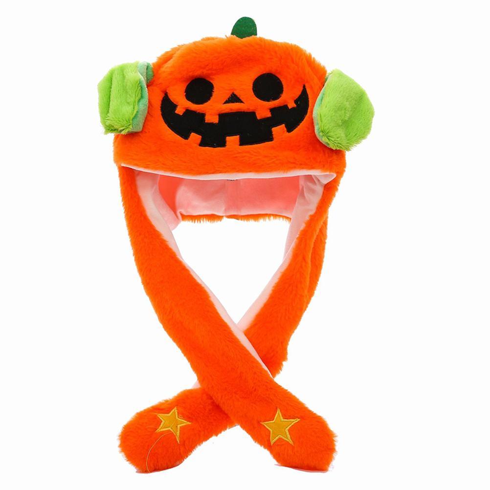 Valatala Ear Moving Jumping Hat Halloween Plush Hat Unisex Cap For Kids Adult Cosplay Christmas Party Holiday Hat