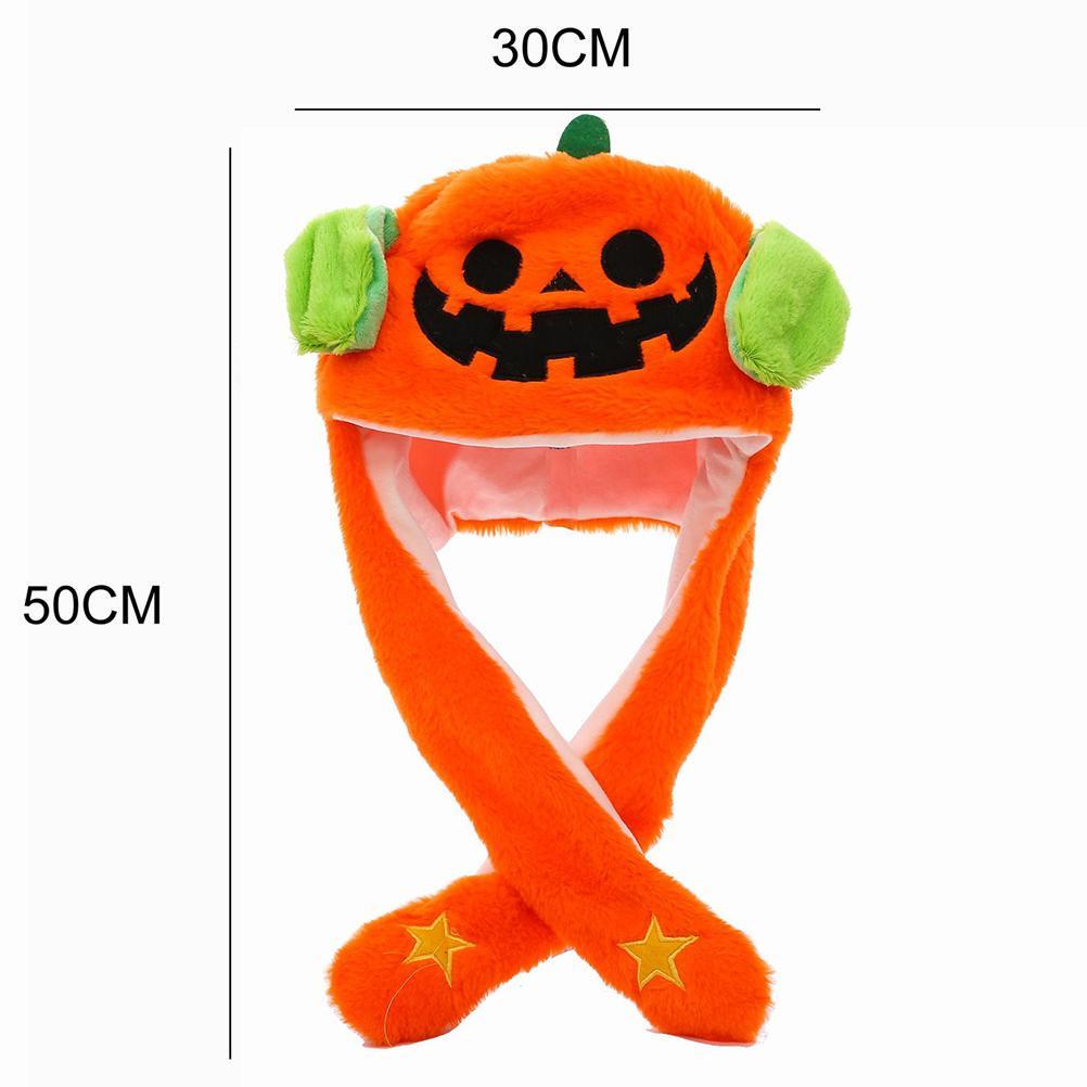 Valatala Ear Moving Jumping Hat Halloween Plush Hat Unisex Cap For Kids Adult Cosplay Christmas Party Holiday Hat