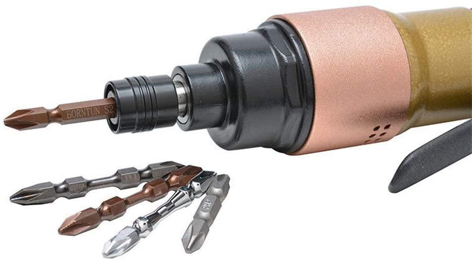 LIMEI-ZEN Portable Practica Pneumatic 10000rpm Double Hammer Pneumatic Screwdriver, Powerful Pneumatic Screwdriver Hand Tools Industrial