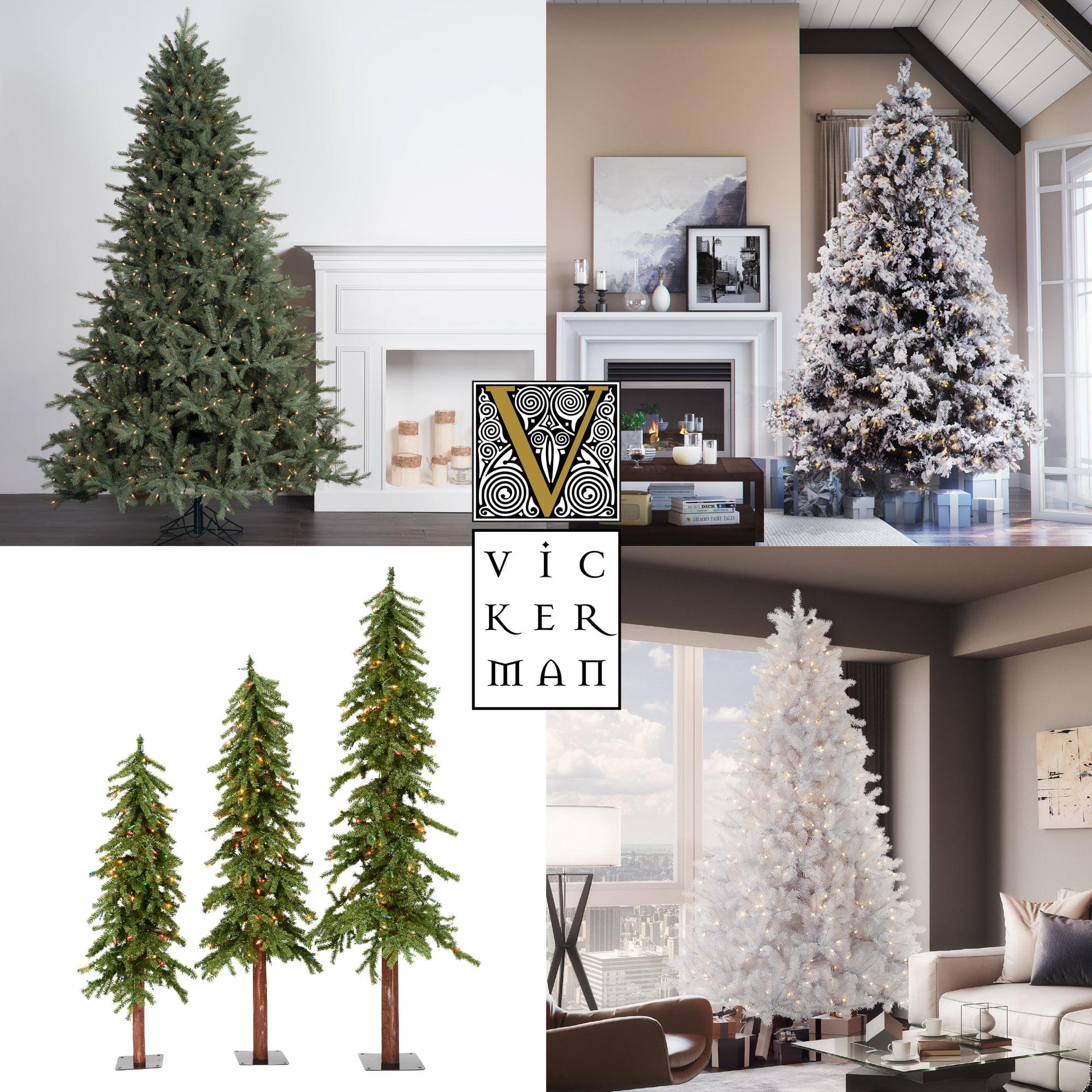 Vickerman 8'  Aluminum Artificial Christmas Tree, Unlit - Faux Christmas Tree - Seasonal Indoor Home Decor