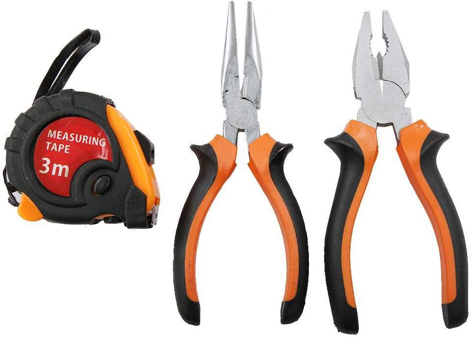 84pcs Professional Hand Tool Set, Include Sockets Ratchet Handle Extension Bar Universal Joint Screwdriver Pliers Screwdriver Spanner