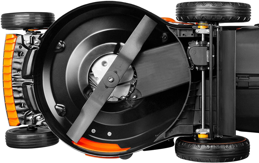 LAGINZA 196CC 22INCH 4-in-1 Self-Propelled Gas Powered Lawn Mower with Bagger Powered by Loncin Extra Cover and Blade