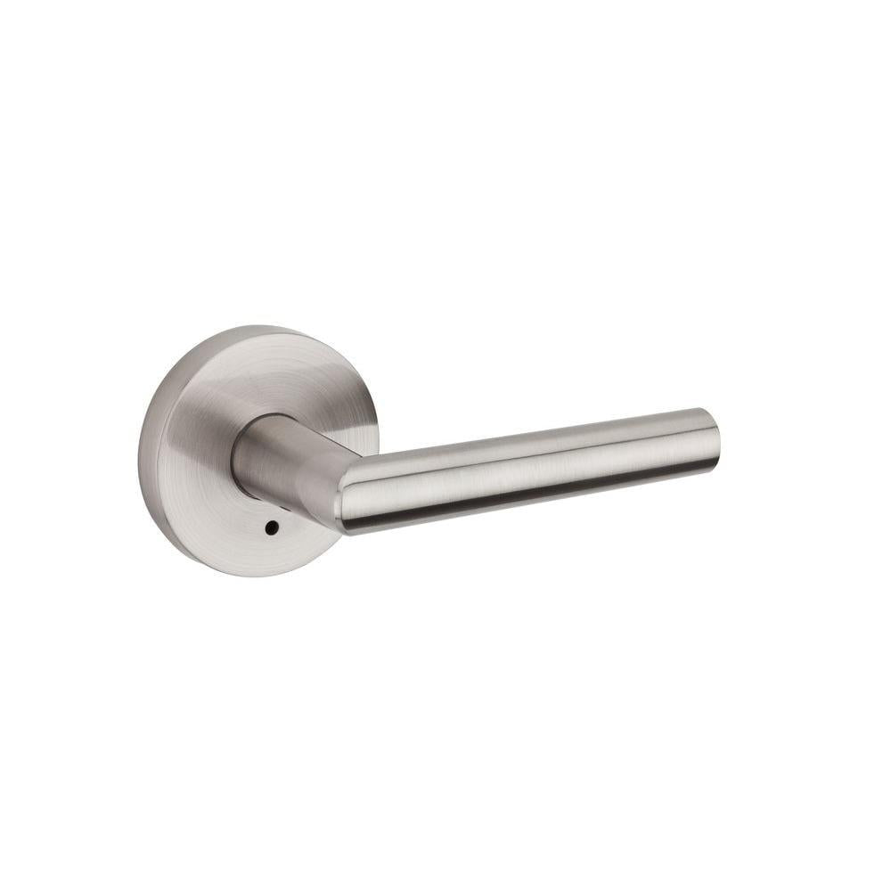 Milan Satin Nickel Privacy Bed/Bath Door Lever