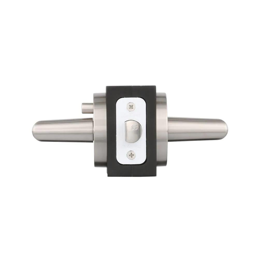 Milan Satin Nickel Privacy Bed/Bath Door Lever