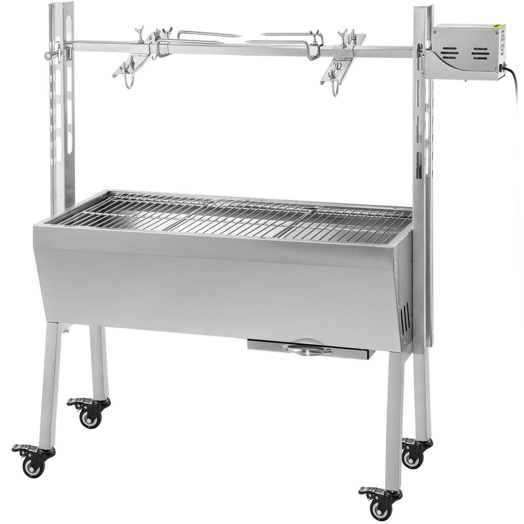 25W 132 Lbs  Lamb BBQ Roaster Rotisserie Spit Pig Goat Trotter Electric