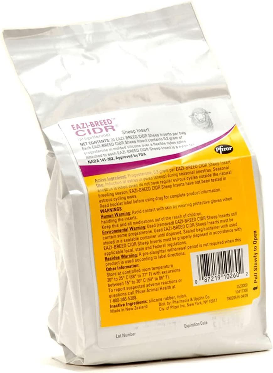 Eazi-Breed CIDR Sheep Inserts, 20 per Bag