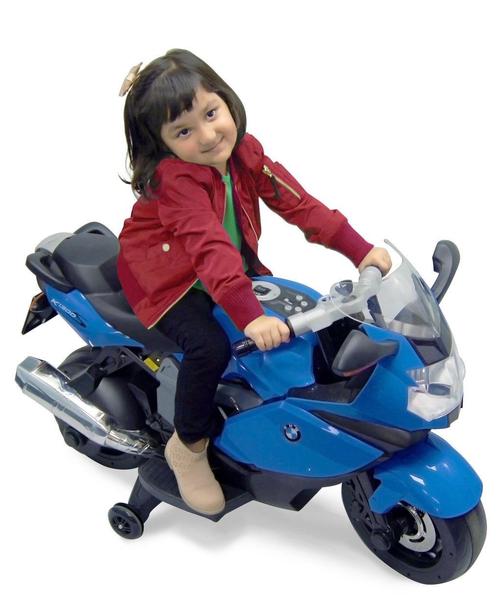 Kids Ride on Battery Operated motorcycle in blue Color. BMW - Brand NEW