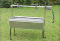 46"  Steel Spit Roaster 110V Outdoor BBQ CooLamb Chicken Grill