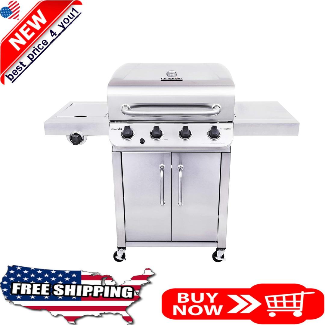 Gas Grill  Performance  Steel 4-Burner Cabinet Style Propane