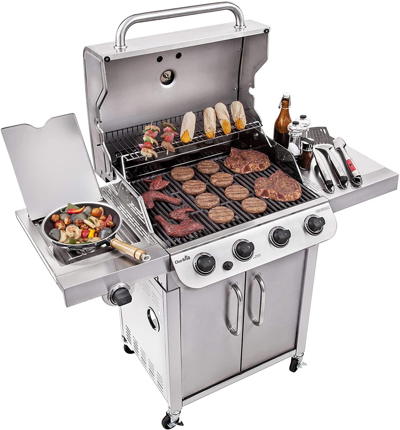 Gas Grill  Performance  Steel 4-Burner Cabinet Style Propane