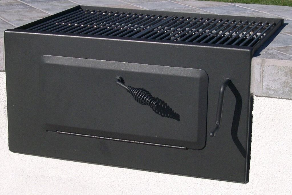 Charcoal/-In BBQ Grill 24" - Front Loader w/ SS CooGrids