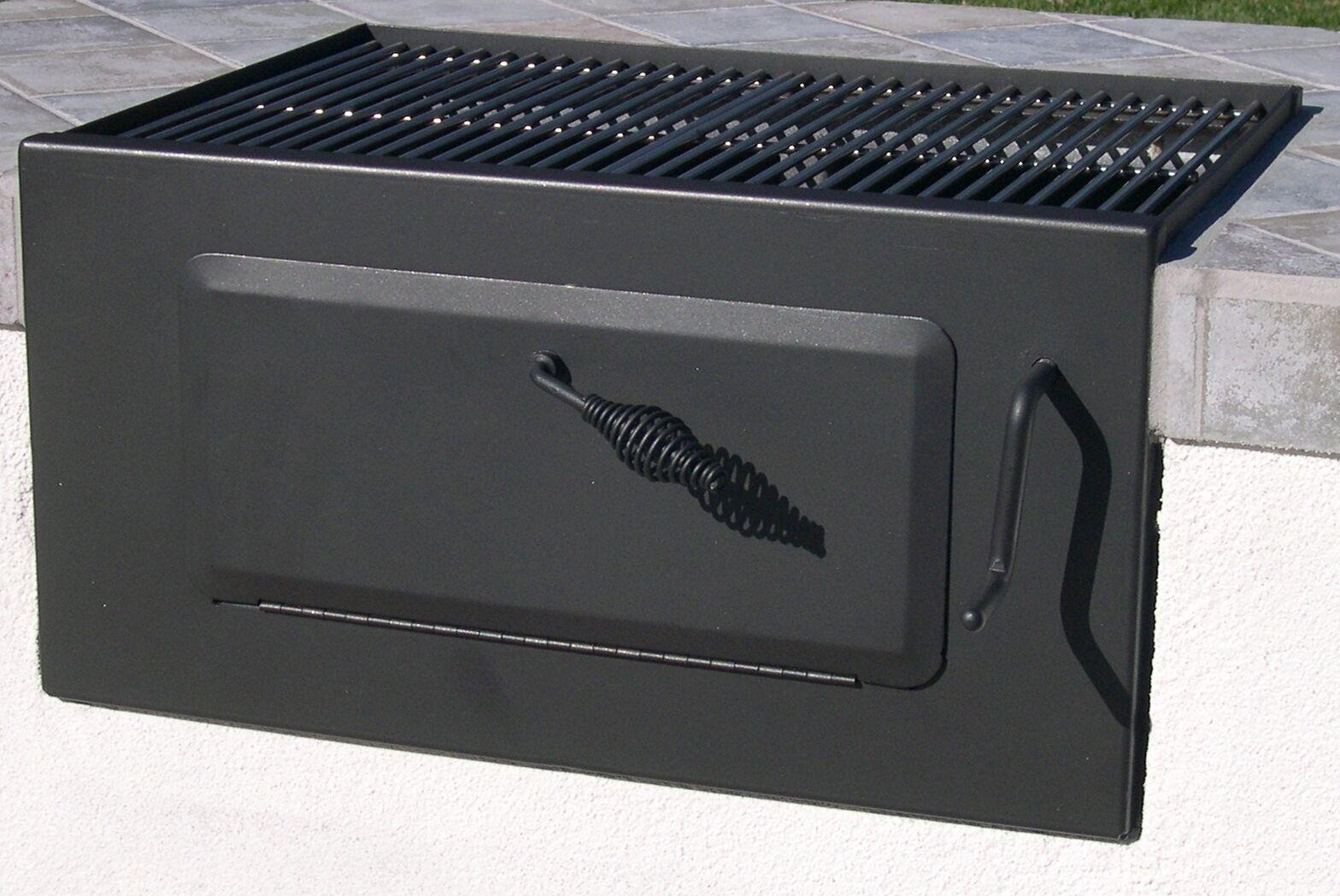Charcoal/-In BBQ Grill 24" - Front Loader w/ SS CooGrids