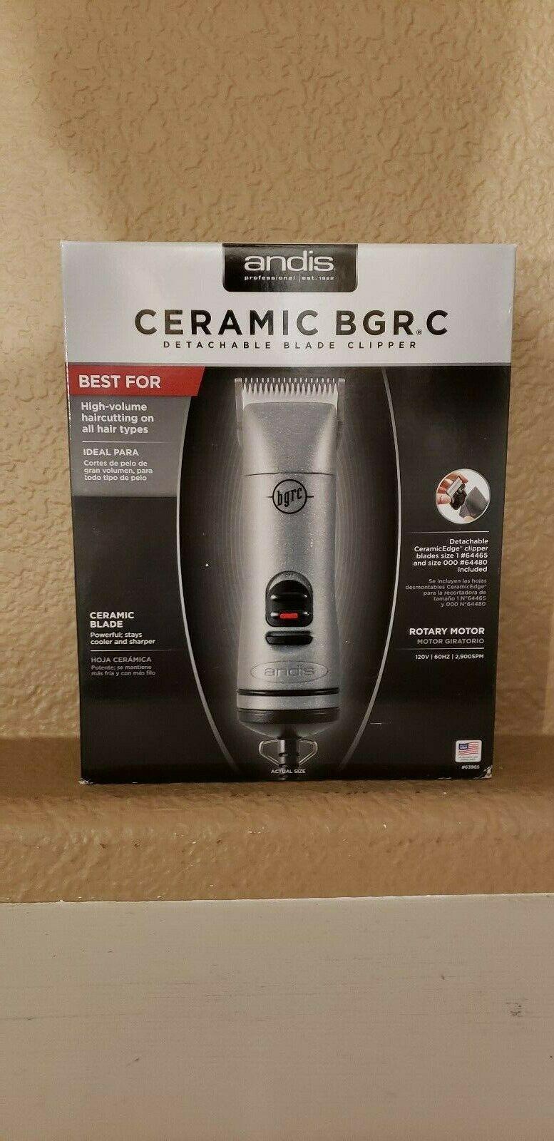 Andis BGRC Pro Ceramic Detachable Blade Silver Hair Clipper - Open Box