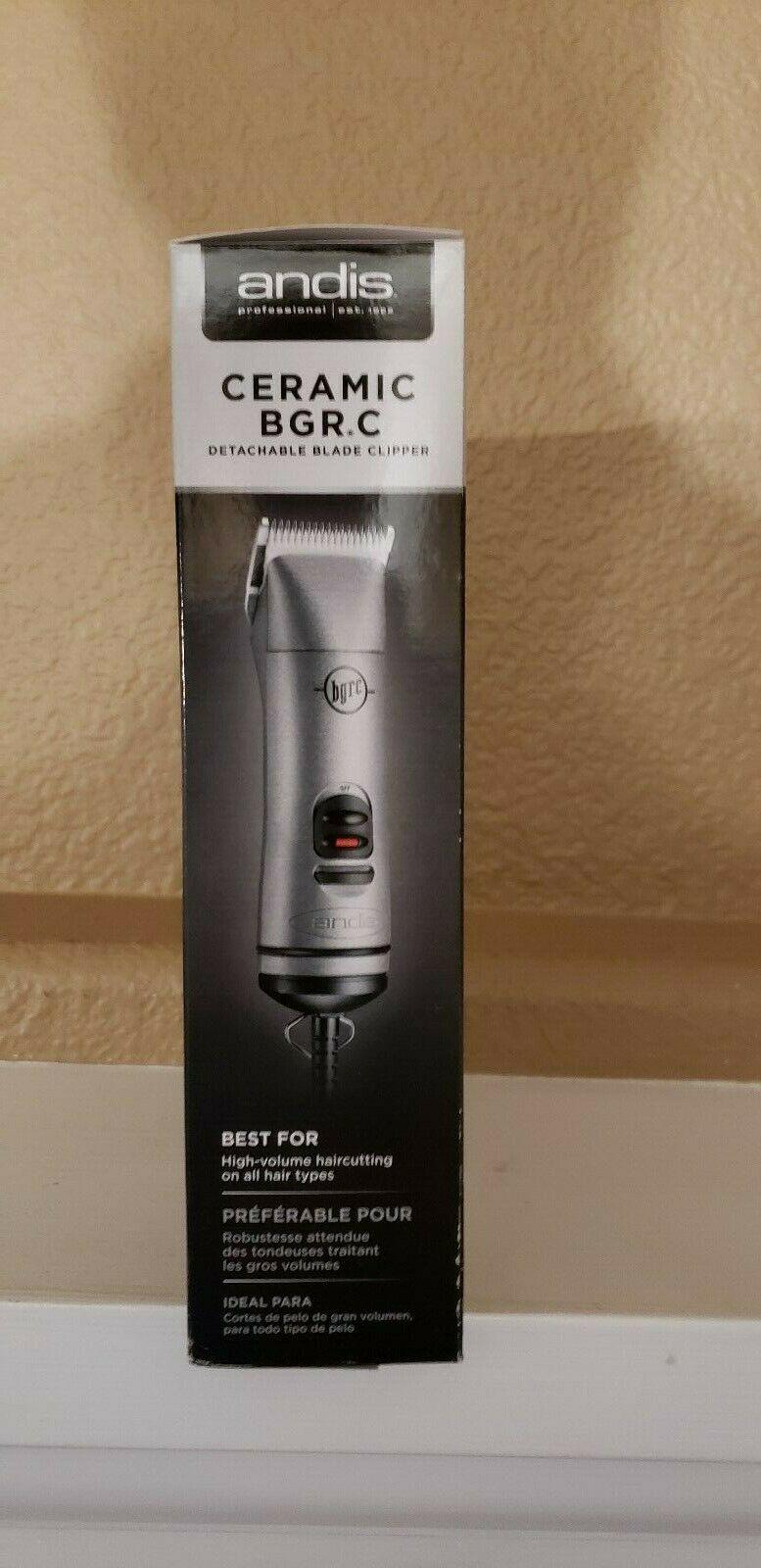Andis BGRC Pro Ceramic Detachable Blade Silver Hair Clipper - Open Box