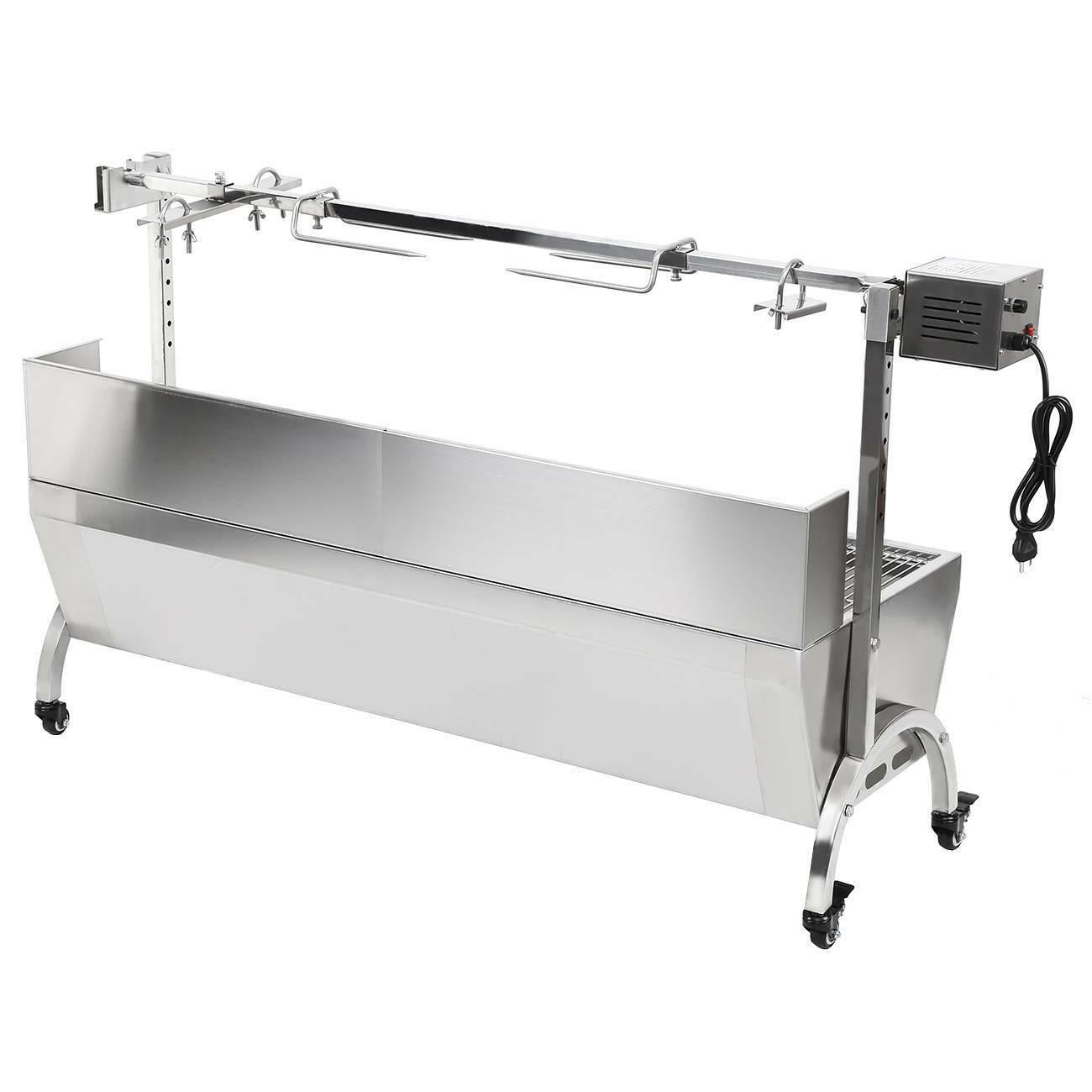 46'' Spit Roaster Rotisserie Pig Lamb Roast BBQ 77lb Picnic Outdoor Cooker Grill