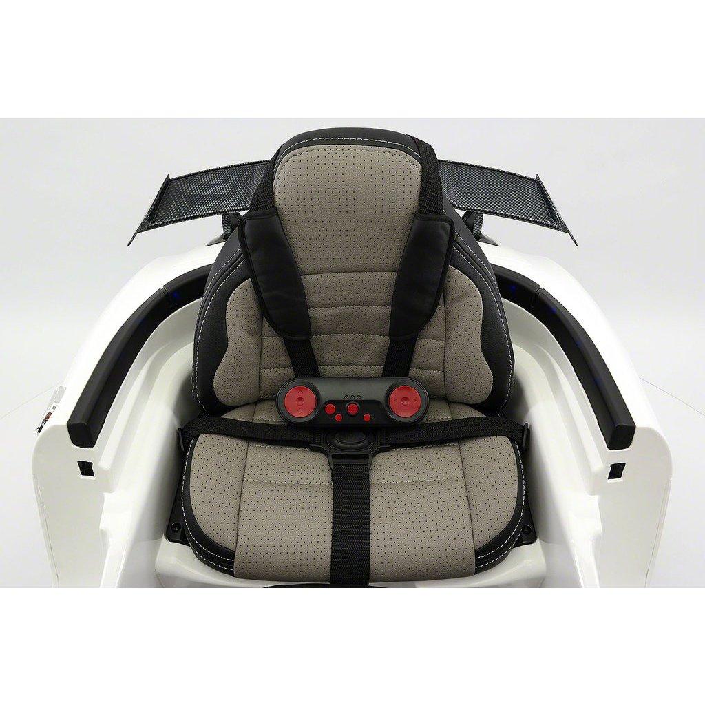 2023 LICENSED MERCEDES SLS AMG FINAL EDITION,12V ELECTRIC KIDS RIDE-ON CAR,GIRLS&amp;BOYS,3-6 YEARS,MP3+MP4 COLOR LCD ENTERTAINMENT SYSTEM,RUBBER TIRES,LEATHER SEAT,LED BODY TRIM,PARENTAL REMOTE|WHITE