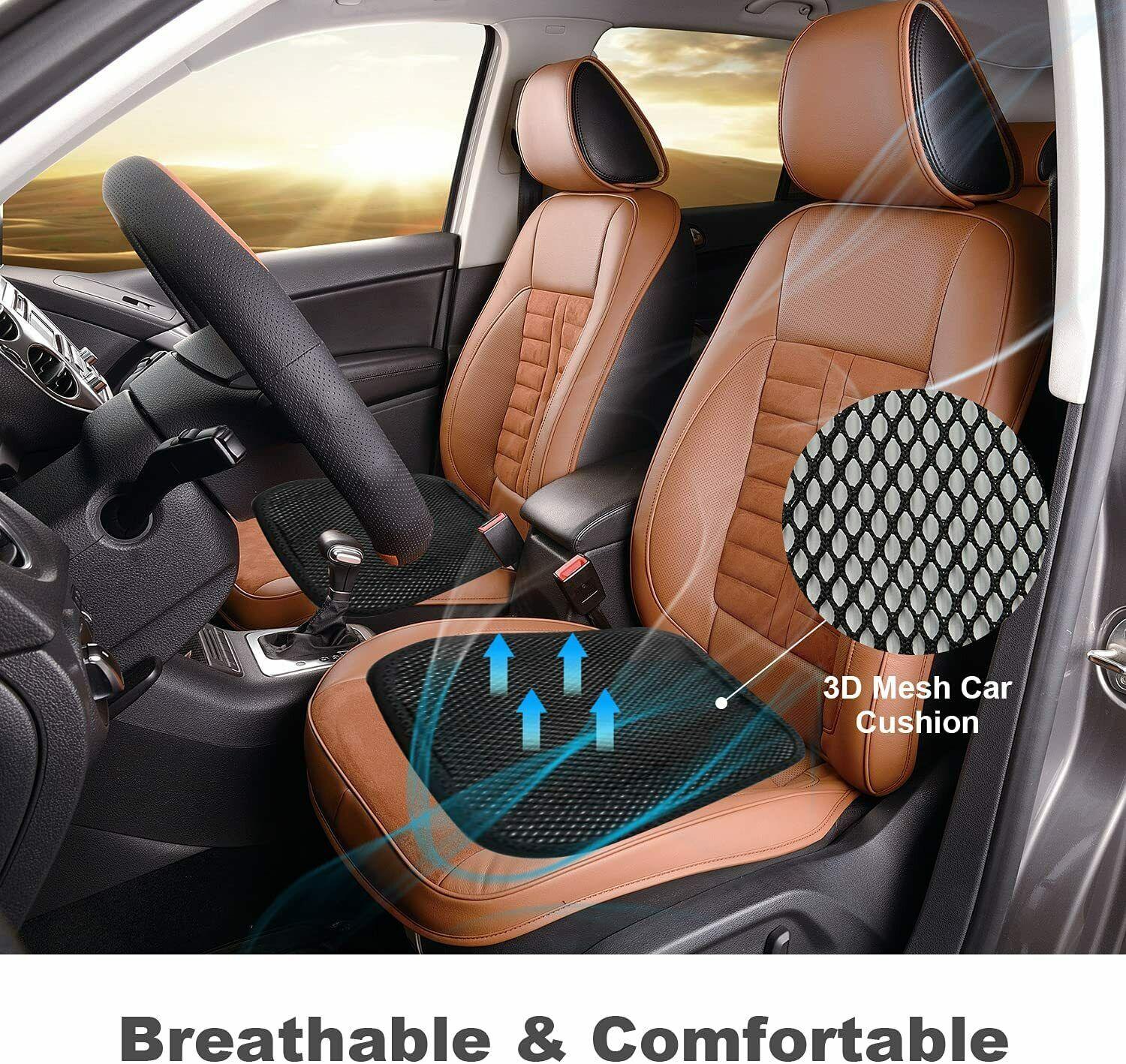 Car Breathable Linen Universal Protector Back Seat Cushion