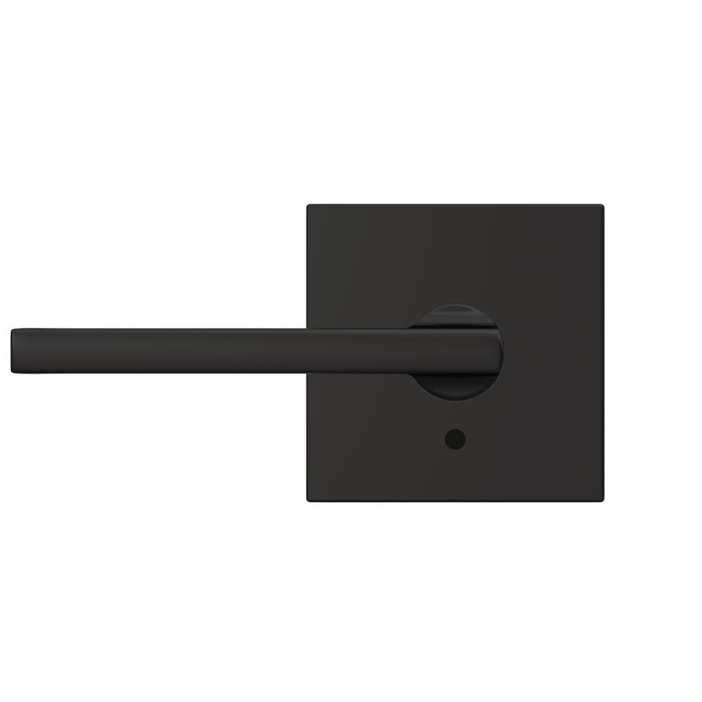 Custom Latitude Matte Black Collins Trim Combined Interior Door Lever