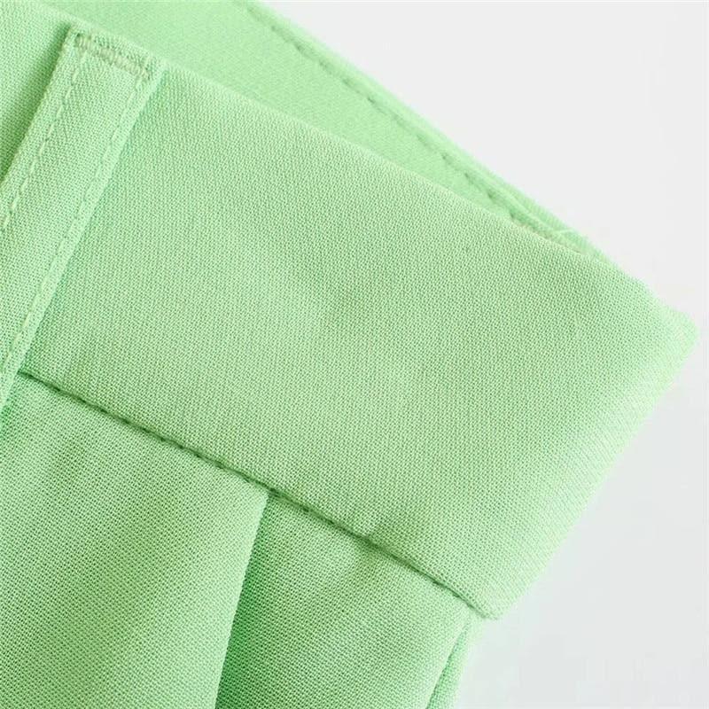 mint high waist loose trousers