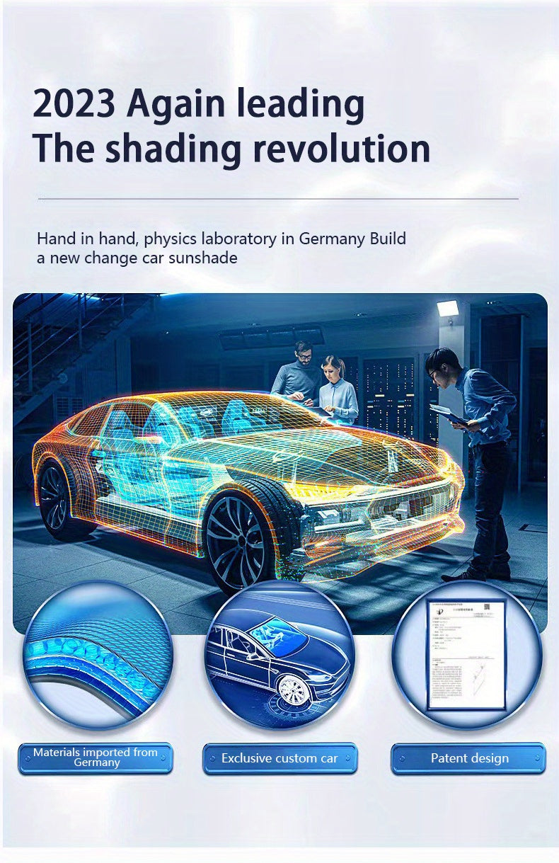 2023 Car Sun Umbrella: Innovative Telescopic Sun Visor for Heat Insulation &amp; Shade Protection!