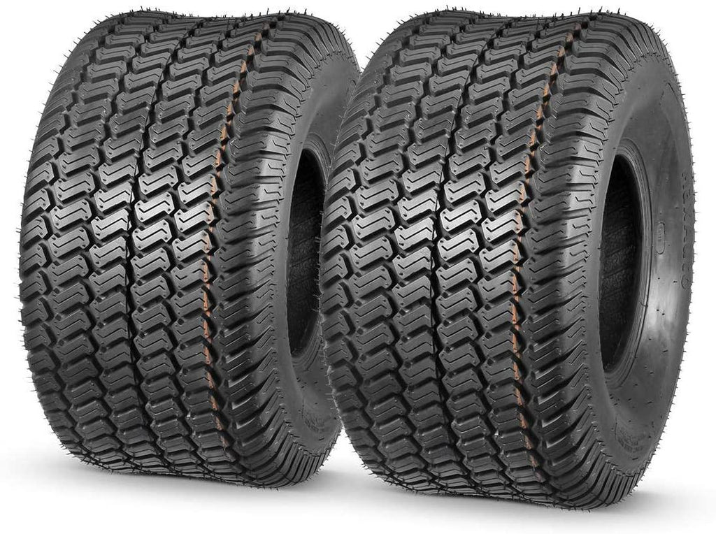 MaxAuto 2 Pcs 20x10-8 Lawn Mower Cart Turf Tires P332 4PR Load Range B
